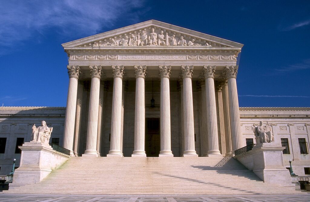 U.S. Supreme Court building depicting appeals